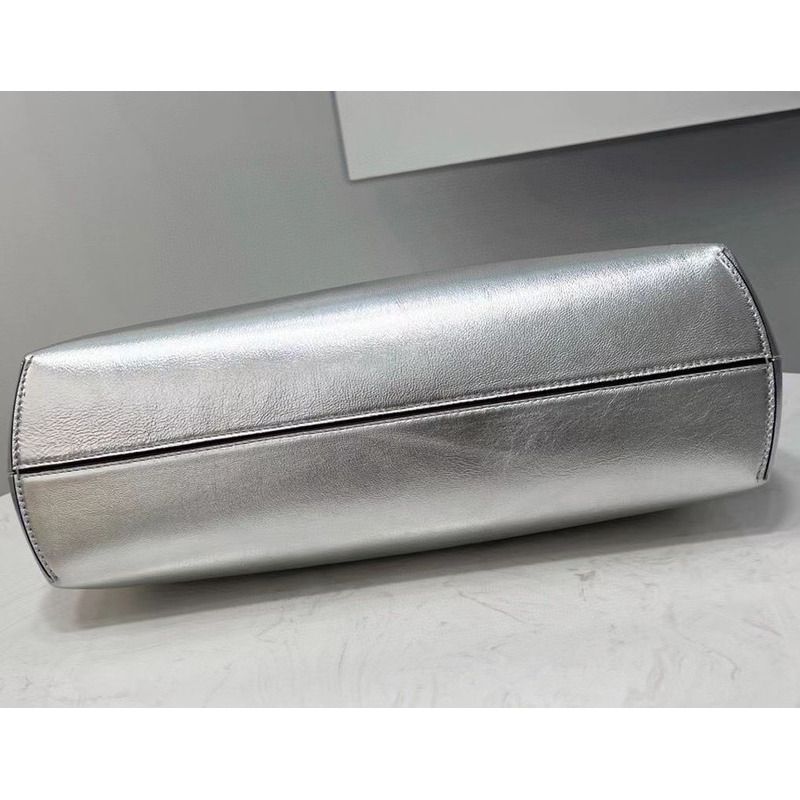 F**di first small silver leather bag
