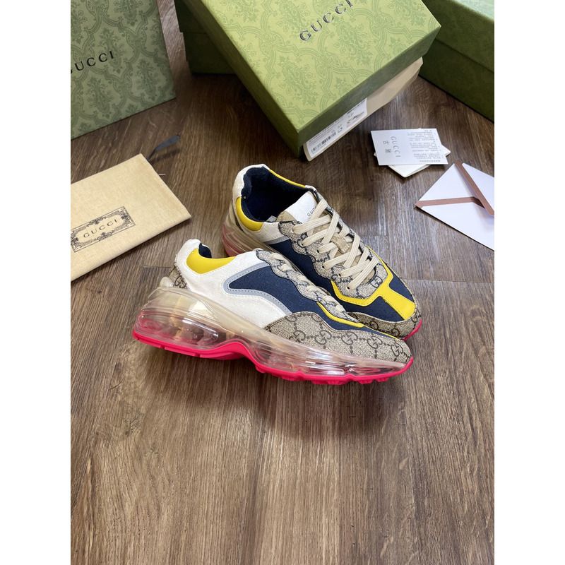 g*u*i g*u*i rhyton gg-S*p*e canvas trainers beige/blue