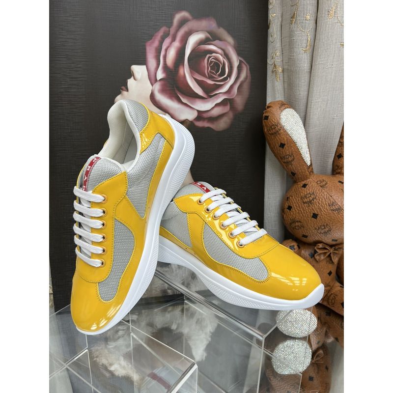 Pra*a americas cup sneakers gold/silver