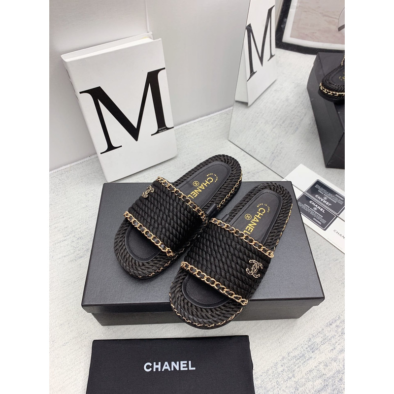 Ch*el interlocking cc logo slides black