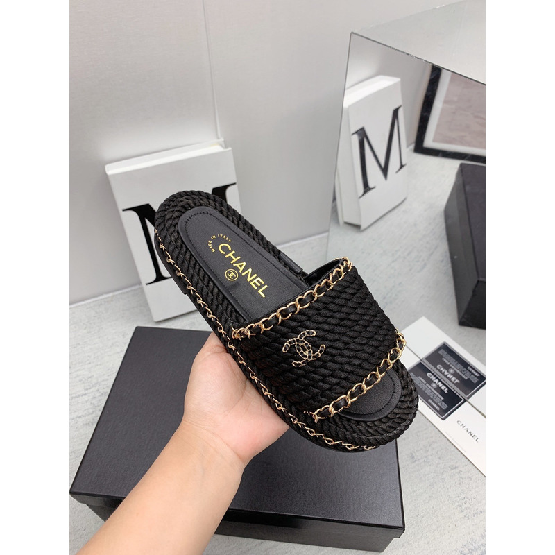Ch*el interlocking cc logo slides black