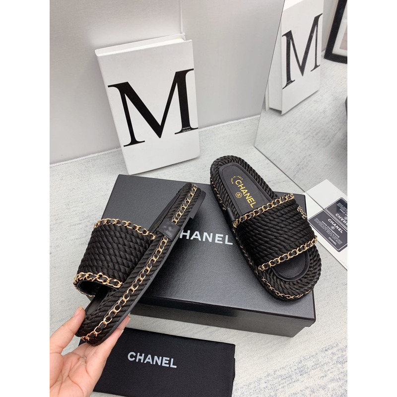 Ch*el interlocking cc logo slides black