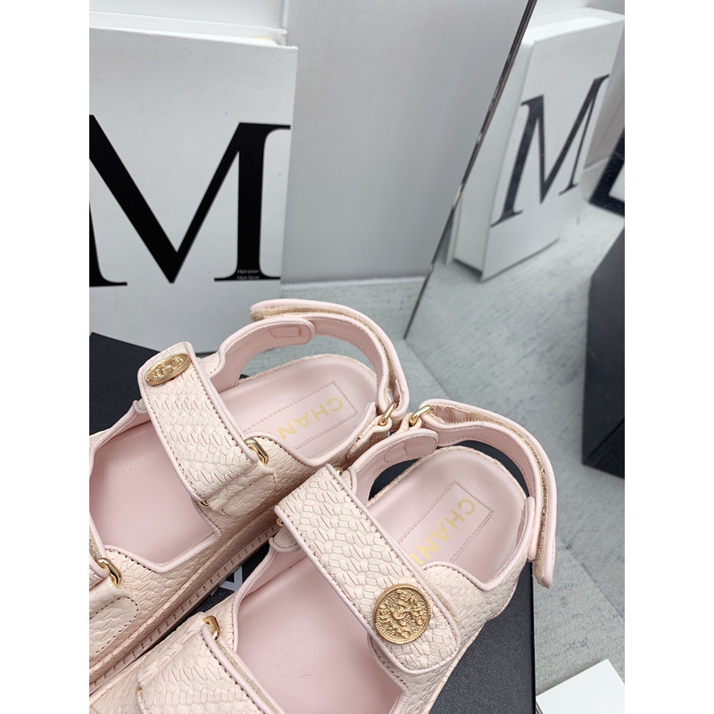 Ch*el dad sandals pink