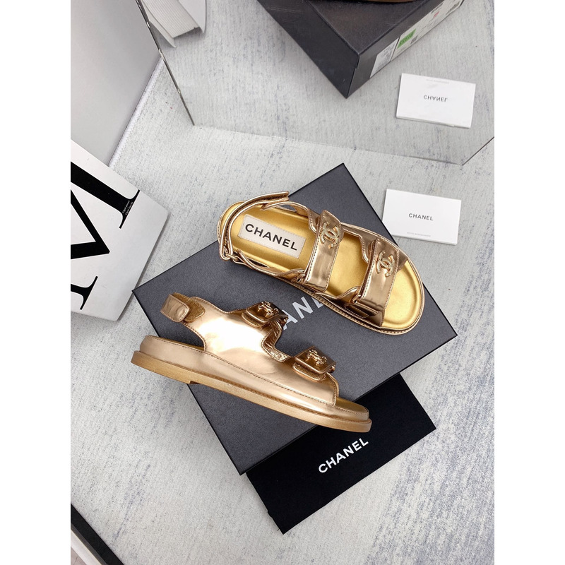 Ch*el dad sandals gold