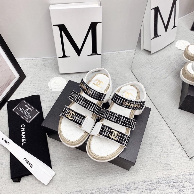 Ch*el dad sandals white
