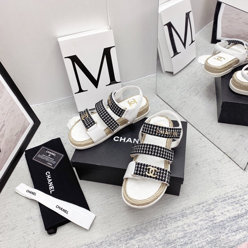 Ch*el dad sandals white