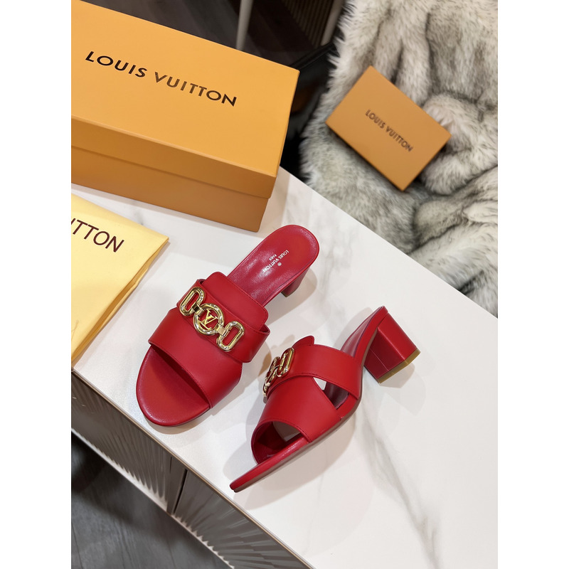 l**is V*t*n lock it mules sandals red