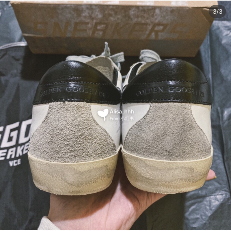 golden goose men’s S*per-star sneakers with silver star