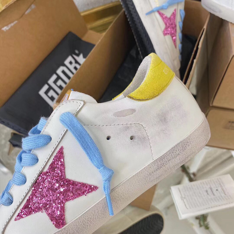 golden goose S*perstar sneaker blue&yellow