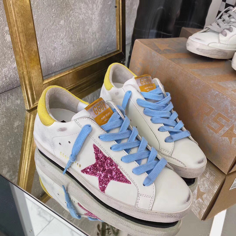 golden goose S*perstar sneaker blue&yellow