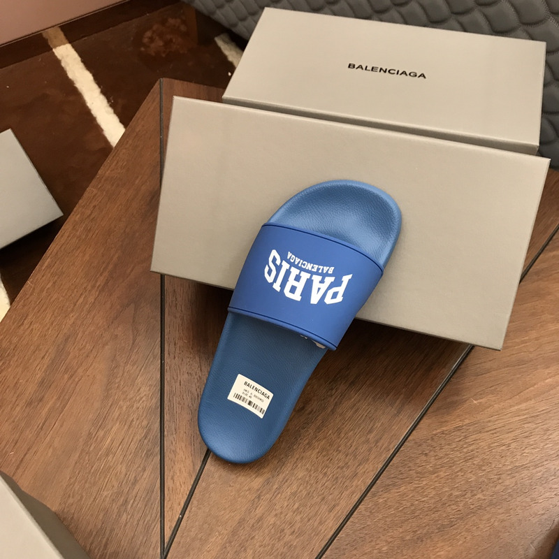 Ba*len*cia*ga paris pool slides blue
