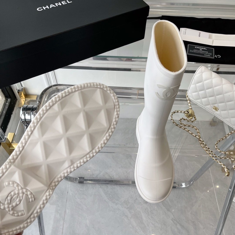 Ch*el wellington boots white