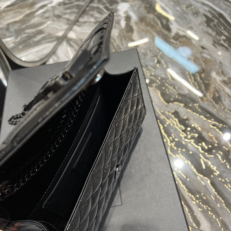 Saint Laurent Patent Leather Envelope Bag