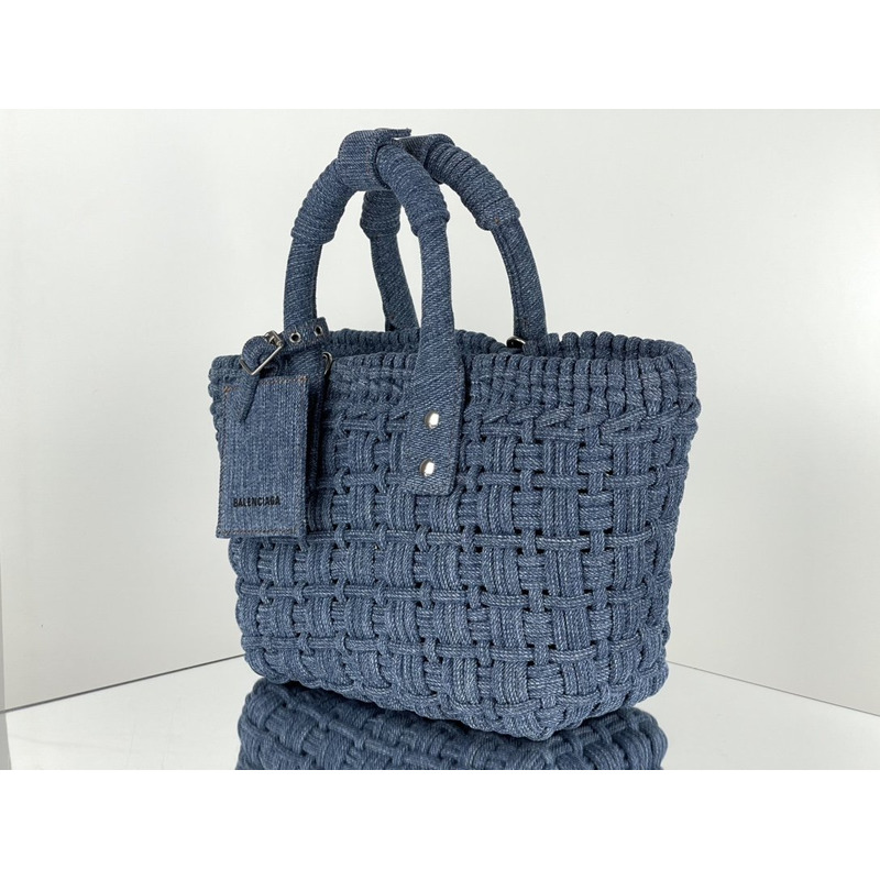 Ba*len*cia*ga bistro tote bag blue