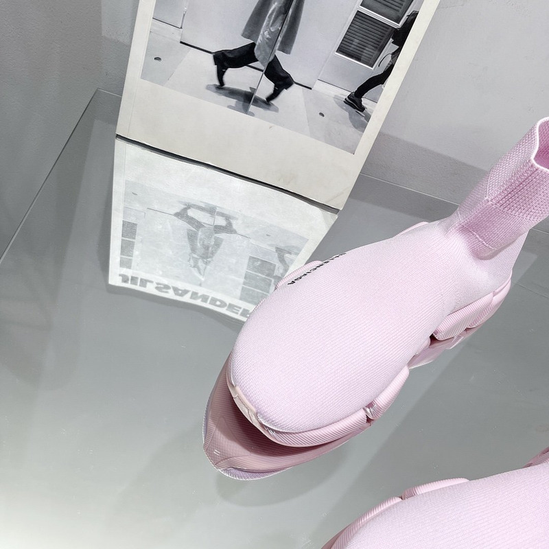 Ba*len*cia*ga speed 2.0 recycled knit sneakers pink