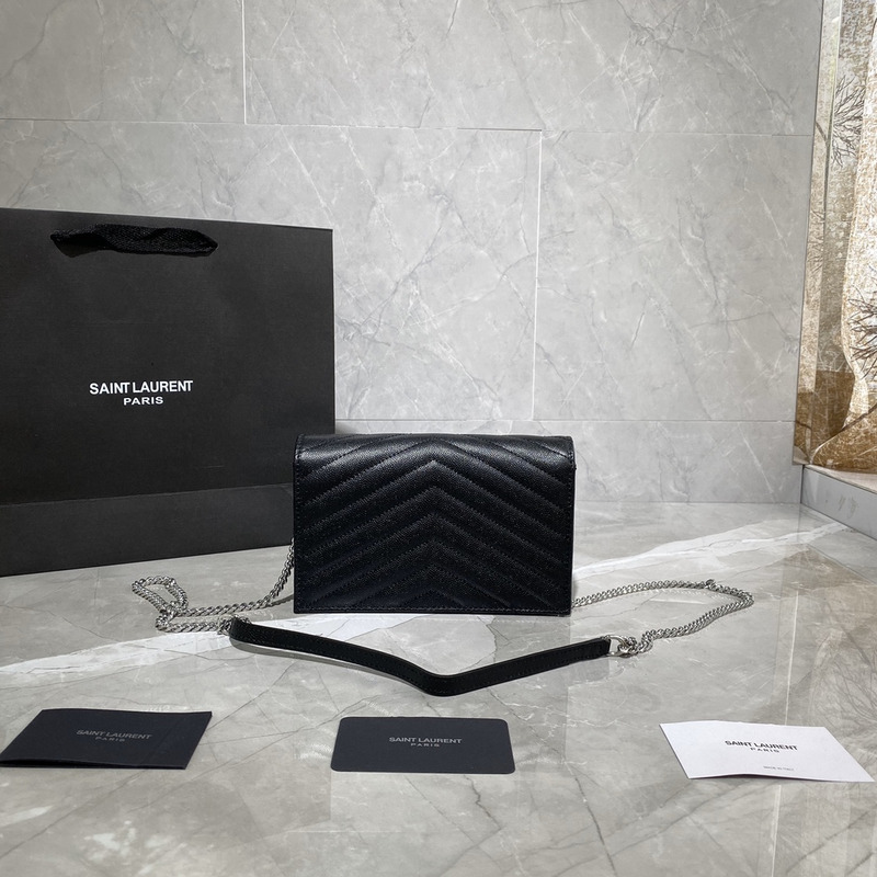 Saint Laurent Loulou Small Quilted Leather Shoulder Bag Black