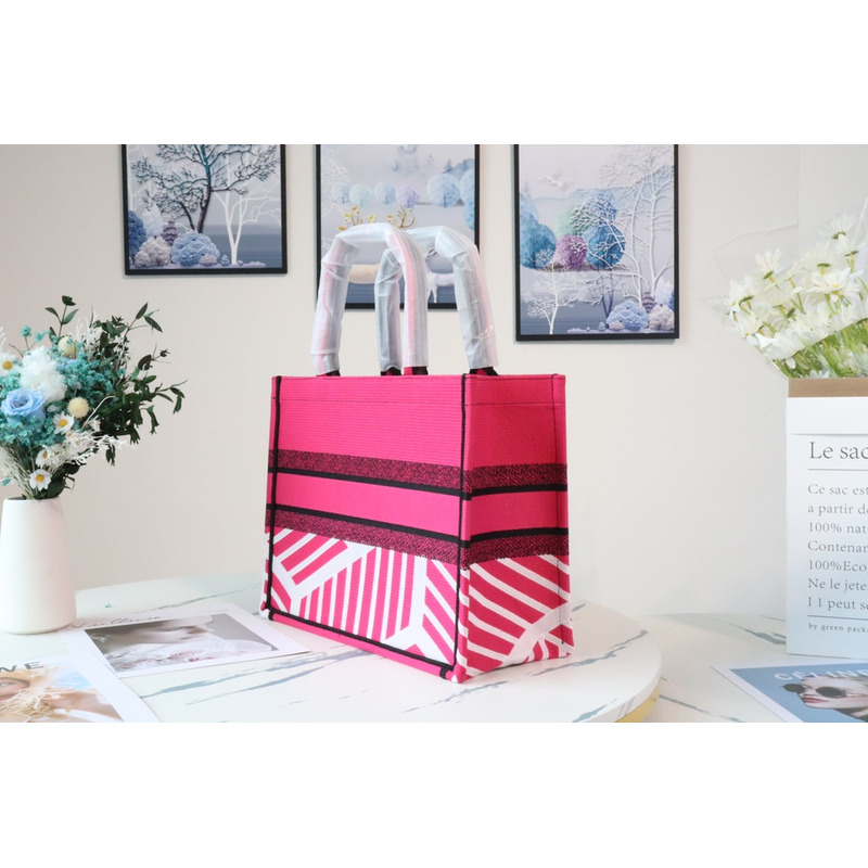 D*or butterfly book tote pink and blue