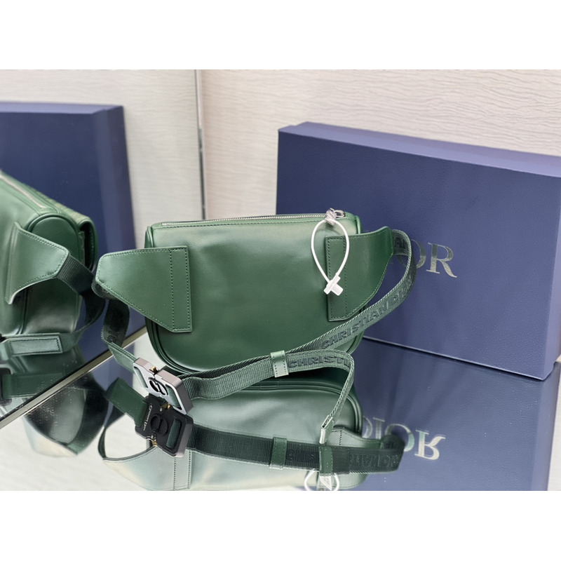 D*or mini saddle messenger bag green