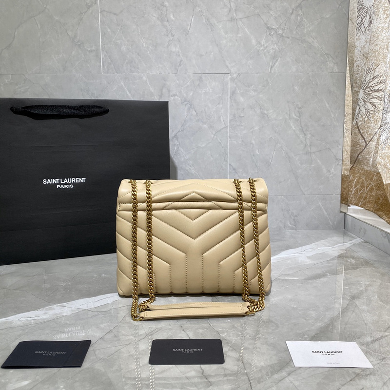 Saint Laurent Mini Toy LouLou Shoulder Bag in Yellow