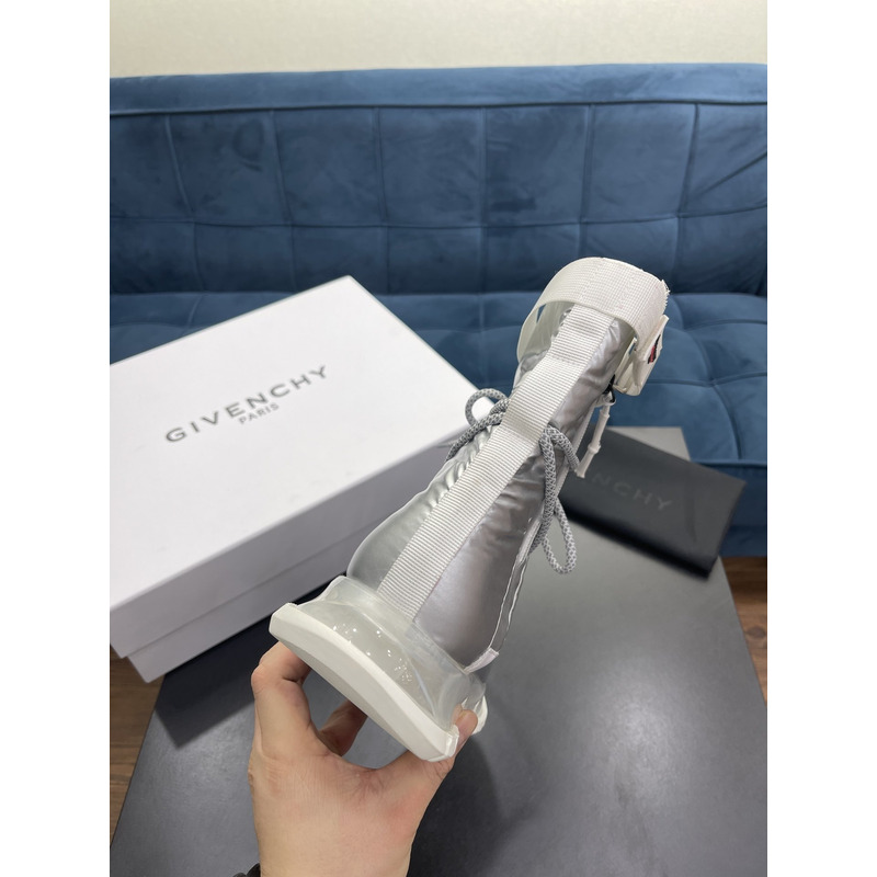 Givenchy Windproof Air Cushion Sneakers High Boots Silver
