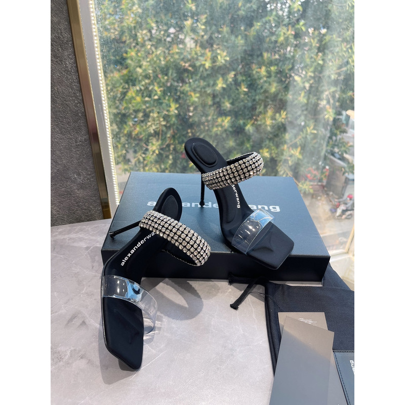Alexander Wang Rhinestone-embellished Sandals 9cm