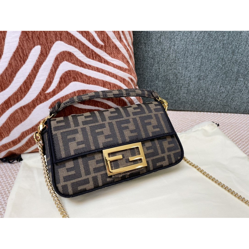 F**di ff motif mini baguette bag