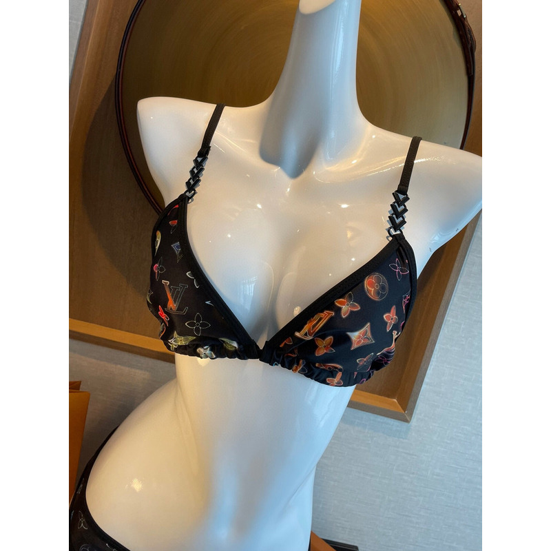 LV Monogram Bikini Black