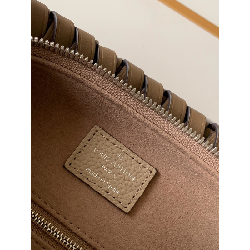 LV Beaubourg Hobo Leather Handbag  Apricot M56073