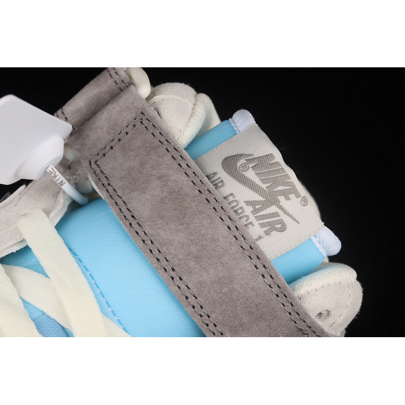Nike Air Force 1 07 Mid Beige Light Blue Grey AL6896-559