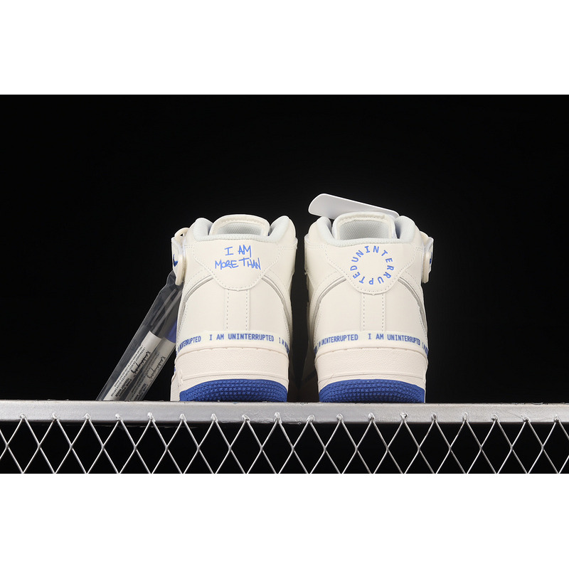 Uninterrupted x Nike Air Force 1 07 Mid White Royal Blue CT1206-600