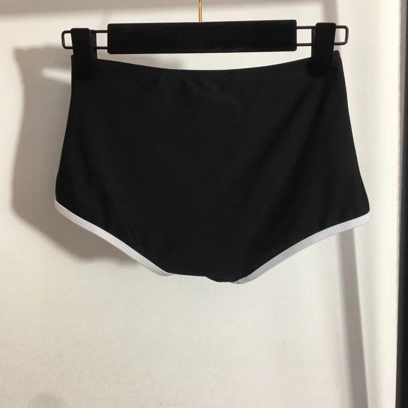 Ch*el swimsuit two piece black