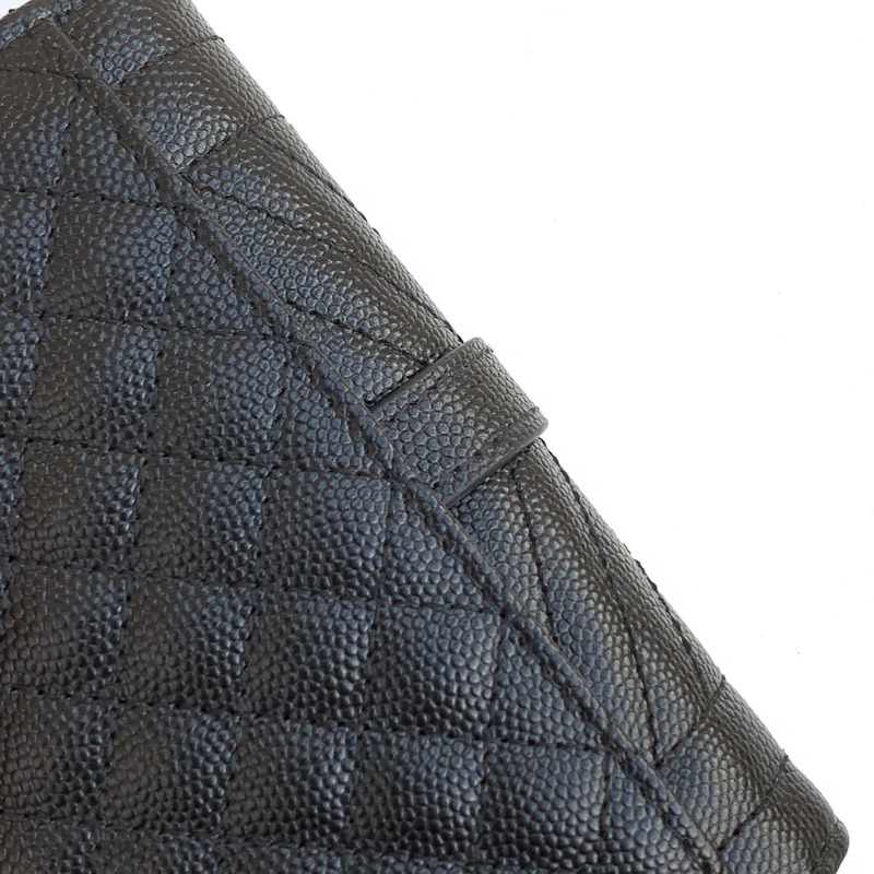 Saint Laurent Envelope Leather Wallet Black