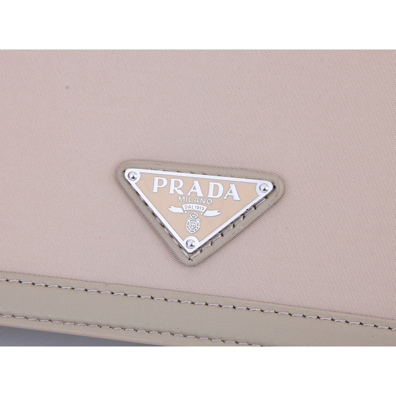 Pra*a brushed leather shoulder bag in pink
