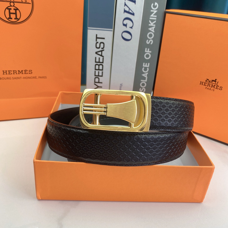 H**mes buckle reversible belt