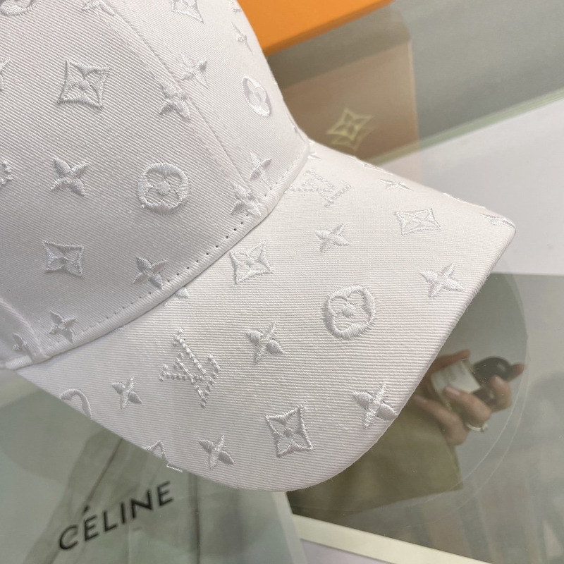 l**is V*t*n embossed monogram hat white