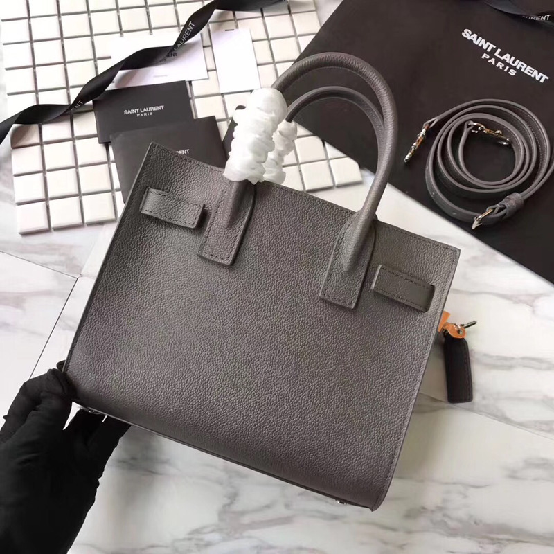 Saint Laurent Classic Sac De Jour Baby Bag in Grained Leather Black