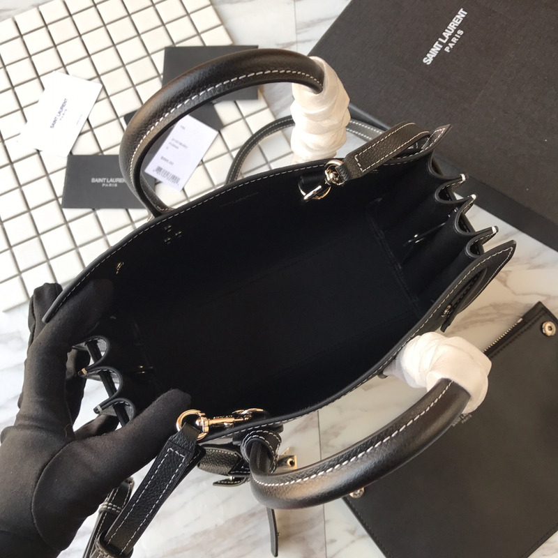 saint laurent saint laurent new sac de jour large Di*m*nd white line organ bag collection handbag black