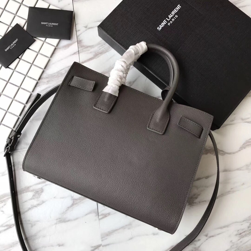 saint laurent new sac de jour Di*m*nd organ bag collection tote bag grayblack buckle