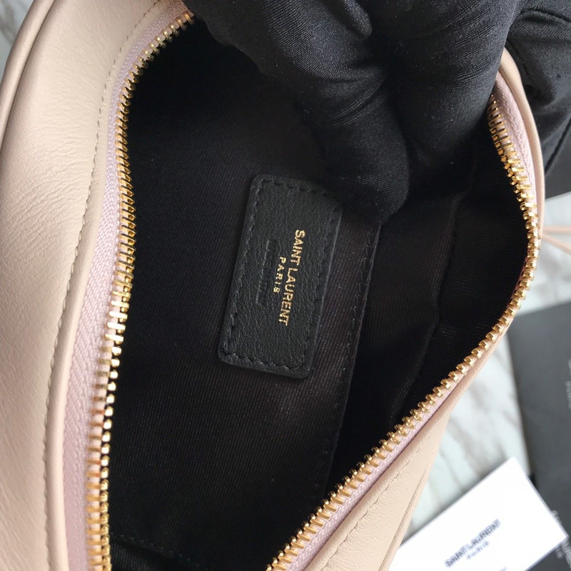 Saint Laurent Lou Camera Bag In Quilted Leather Beige