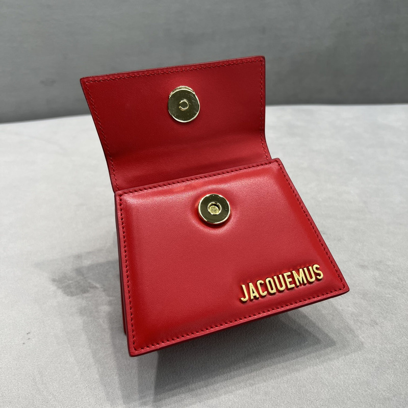 JACQUEMUS Le Chiquito Leather Bag Red