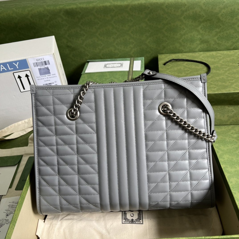 G*u*i gg marmont medium tote bag gray