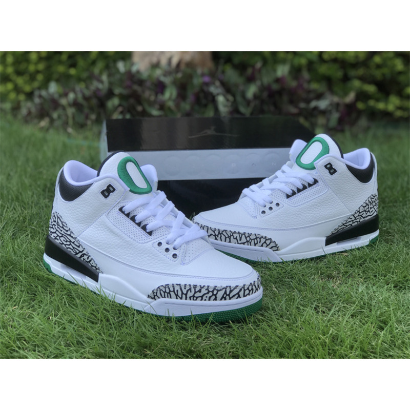Jordan 3 Retro Oregon Ducks Pit Crew White and Green