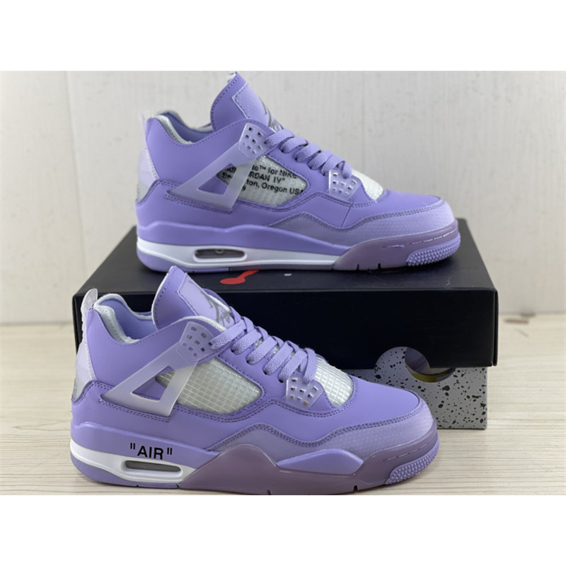 Off-White x Jordan 4 “Purple”