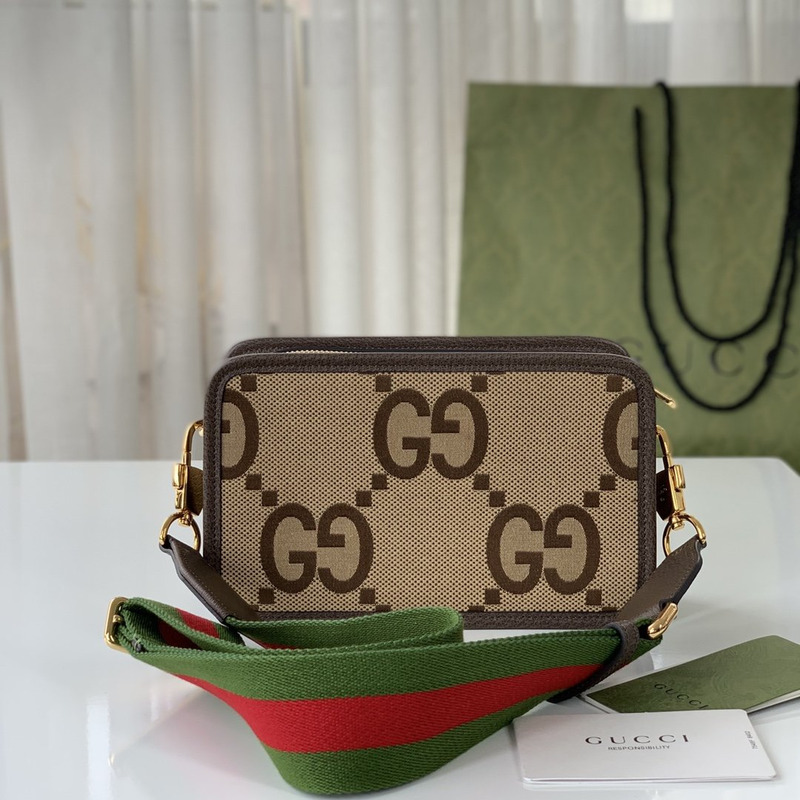 G*u*i jumbo gg mini bag camel and ebony