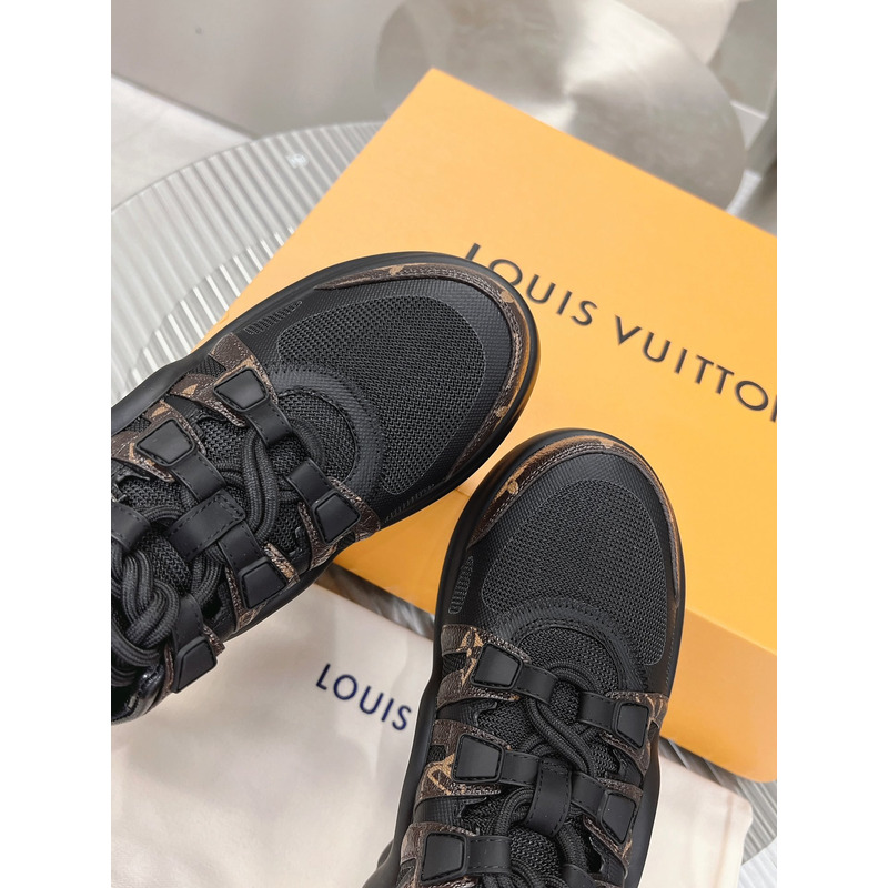 l**is V*t*n lv archlight trainers black monogram
