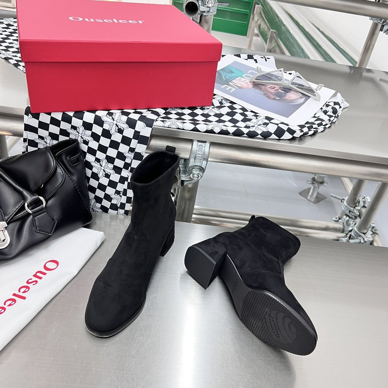 Ouseleer Slip-on Ankle Boots Black