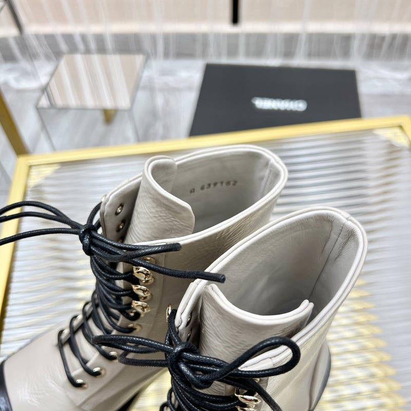 Ch*el boots grey white