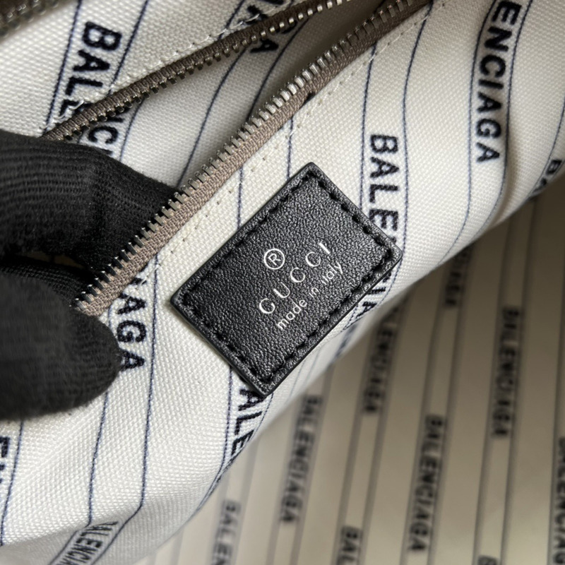 g*u*i x ba*len*cia*ga gg S*p*e monogram neo classic silver hardware city beige ebony