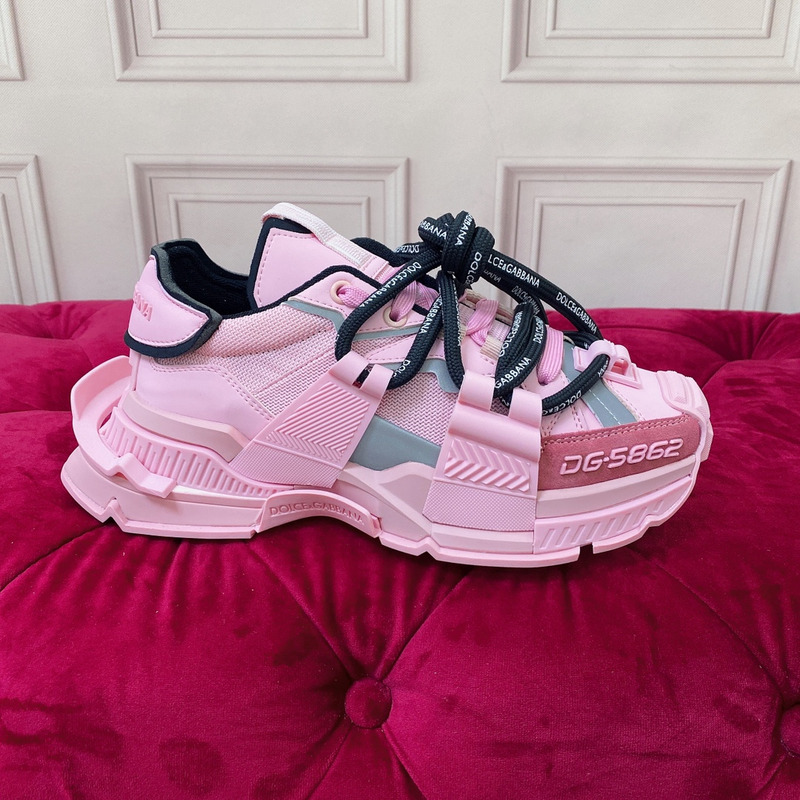 Dolce & Gabbana Chunky Sole Low-top Pink Sneakers