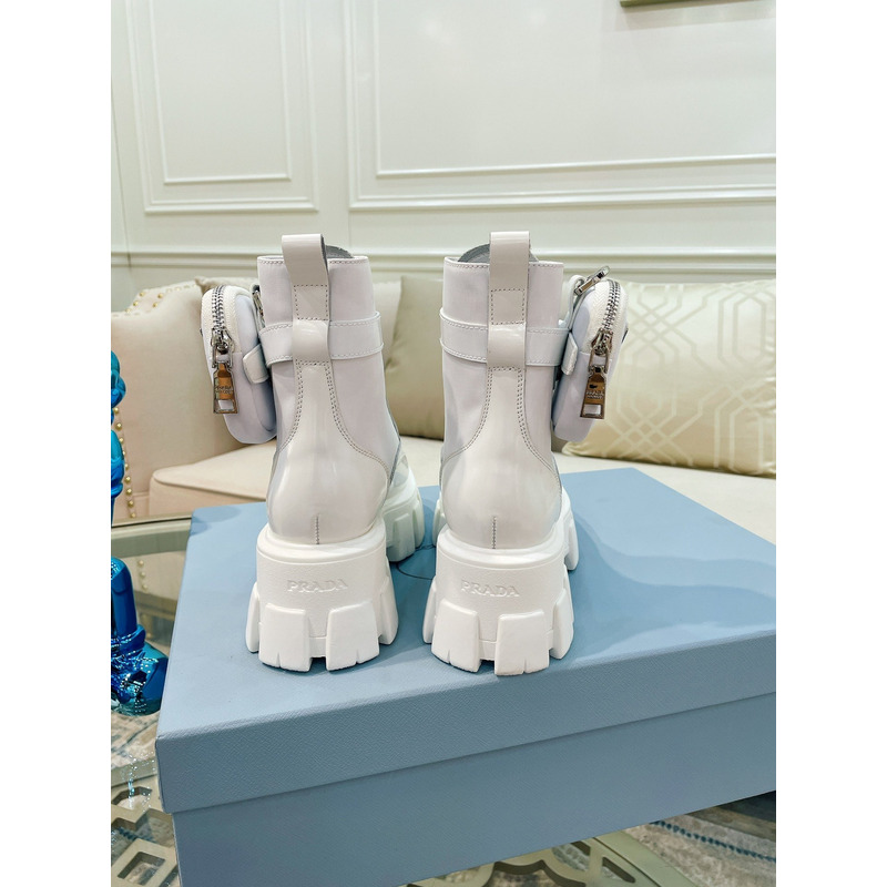 Pra*a monolith combat boots white